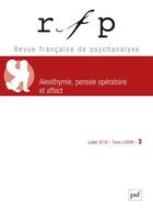 Couverture du livre « Rfp 2019 t. 83 n.3 - alexithymie pensee operatoire et l#economie de l affect » de  aux éditions Puf