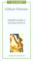 Couverture du livre « Imprévisible Afghanistan » de Gilbert Etienne aux éditions Presses De Sciences Po