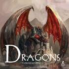 Couverture du livre « Dragons ; calendrier (édition 2021) » de  aux éditions Place Des Victoires