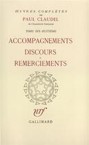 Couverture du livre « Oeuvres complètes t.18 » de Paul Claudel aux éditions Gallimard