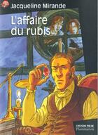 Couverture du livre « L'affaire du rubis » de Jacqueline Mirande aux éditions Pere Castor