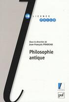 Couverture du livre « Philosophie antique » de Jean-Francois Pradeau aux éditions Puf