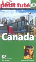 Couverture du livre « Canada (édition 2006/2007) » de Collectif Petit Fute aux éditions Le Petit Fute