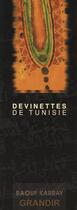 Couverture du livre « Devinettes de tunisie » de Raouf Karray aux éditions Grandir