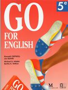 Couverture du livre « Go for english 5e (afrique centrale) » de Cripwell Kenneth aux éditions Edicef