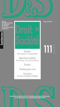 Couverture du livre « Droit & societe n 111-2022 - dossier : droit, justice et temporalites question en debat : avorteme » de  aux éditions Lgdj