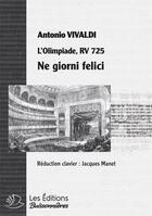 Couverture du livre « Ne Giorni Felici » de Antonio Vivaldi aux éditions Buissonnieres