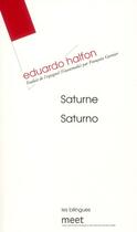 Couverture du livre « Saturne » de Eduardo Halfon aux éditions Verdier