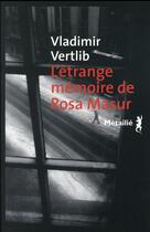 Couverture du livre « L'étrange mémoire de Rosa Masur » de Vladimir Vertlib aux éditions Metailie