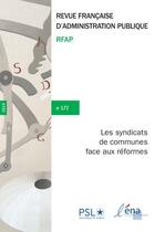 Couverture du livre « Les syndicats de communes face aux réformes : résistance ou déclin annoncé » de  aux éditions Documentation Francaise