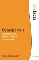 Couverture du livre « Osteoporosis » de Reid David M aux éditions Oup Oxford