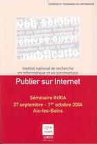 Couverture du livre « Publier sur internet » de Jean-Claude Le Moal aux éditions Adbs