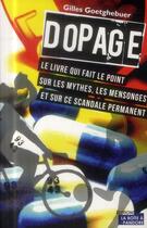 Couverture du livre « Dopage » de Gilles Goetghebuer aux éditions La Boite A Pandore