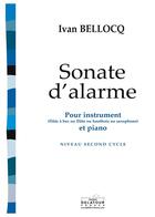 Couverture du livre « Sonate d'alarme (avec piano) » de Bellocq Ivan aux éditions Delatour