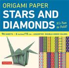 Couverture du livre « Origami paper ; stars and diamonds » de  aux éditions Tuttle