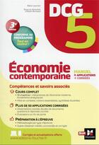 Couverture du livre « DCG 5 : économie contemporaine ; manuel + applications + corrigés (édition 2022) » de Remi Leurion et Alain Burlaud aux éditions Foucher