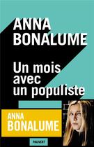 Couverture du livre « Un mois avec un populiste » de Anna Bonalume aux éditions Pauvert