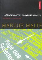 Couverture du livre « Plage Des Sablettes, Souvenir D'Epaves » de Marcus Malte aux éditions Autrement