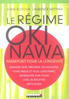 Couverture du livre « Le régime d'Okinawa » de Anne Dufour aux éditions Leduc