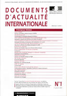 Couverture du livre « Documents d'actualite internationale t.25 » de Documents D'Actualite Internationale aux éditions Documentation Francaise