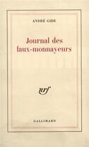 Couverture du livre « Journal des faux-monnayeurs » de Andre Gide aux éditions Gallimard