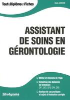 Couverture du livre « Assistant de soins en gérontologie » de Badia Jabrane aux éditions Studyrama