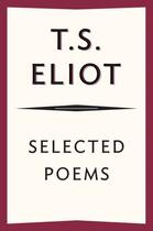 Couverture du livre « Selected Poems » de T. S. Eliot aux éditions Houghton Mifflin Harcourt
