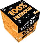 Couverture du livre « Mini box maxi fun 100% humour - boîte avec cartes » de Les Fees Hilares aux éditions Deux Coqs D'or