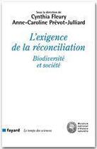 Couverture du livre « L'exigence de la réconciliation » de Cynthia Fleury aux éditions Fayard