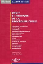 Couverture du livre « Droit Et Pratique De La Procedure Civile 2002-2003 ; 3e Edition » de Serge Guinchard aux éditions Dalloz