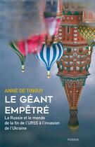 Couverture du livre « Le géant empêtré » de Anne De Tinguy aux éditions Perrin