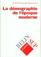 Couverture du livre « Demographie epoq.moderne » de Beauvalet aux éditions Belin Education