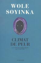 Couverture du livre « Climat de peur » de Wole Soyinka aux éditions Actes Sud