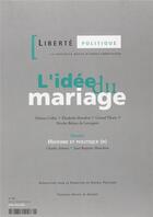 Couverture du livre « L'idee du mariage - liberte politique n 33 » de  aux éditions Francois-xavier De Guibert