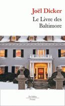 Couverture du livre « Le livre des Baltimore » de Joel Dicker aux éditions Fallois