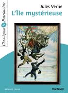 Couverture du livre « L'île mystérieuse » de Jules Verne aux éditions Magnard