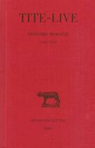Couverture du livre « Histoire romaine t.29 ; L39 » de Tite-Live aux éditions Belles Lettres