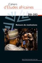 Couverture du livre « Cahiers d'etudes africaines, n 251-252 » de Cousin/Doquet aux éditions Ehess