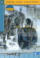 Couverture du livre « De l'exode à l'exil » de Maelle Maugendre aux éditions Sudel