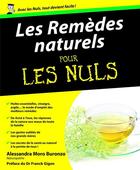 Couverture du livre « Remèdes naturels pour les nuls » de Alessandra Moro-Buronzo aux éditions First