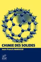 Couverture du livre « Chimie des solides » de Marucco J-F. aux éditions Edp Sciences