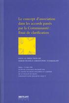 Couverture du livre « Concept ass.accords passes c.e » de Tchakalo aux éditions Bruylant