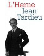 Couverture du livre « Jean Tardieu » de  aux éditions L'herne