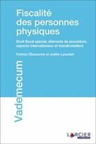 Couverture du livre « Fiscalité des personnes physiques » de Fatima Chaouche et Joelle Lyaudet aux éditions Larcier Luxembourg