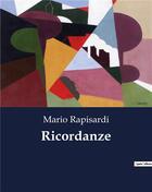 Couverture du livre « Ricordanze » de Rapisardi Mario aux éditions Culturea