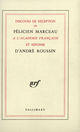 Couverture du livre « Discours de reception a l'academie francaise et reponse d'andre roussin » de Roussin/Marceau aux éditions Gallimard (patrimoine Numerise)