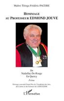 Couverture du livre « Hommage au professeur Edmond Jouve » de Titinga Frederic Pacere aux éditions L'harmattan