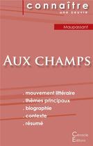 Couverture du livre « Aux champs, de Guy de Maupassant » de  aux éditions Editions Du Cenacle