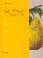 Couverture du livre « Les Fruits Au Point De Croix » de Nadine Sevin aux éditions Grund