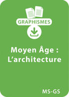 Couverture du livre « Graphismes et Moyen Age - MS/GS - L'architecture » de Magdalena Guirao-Jullien aux éditions Retz